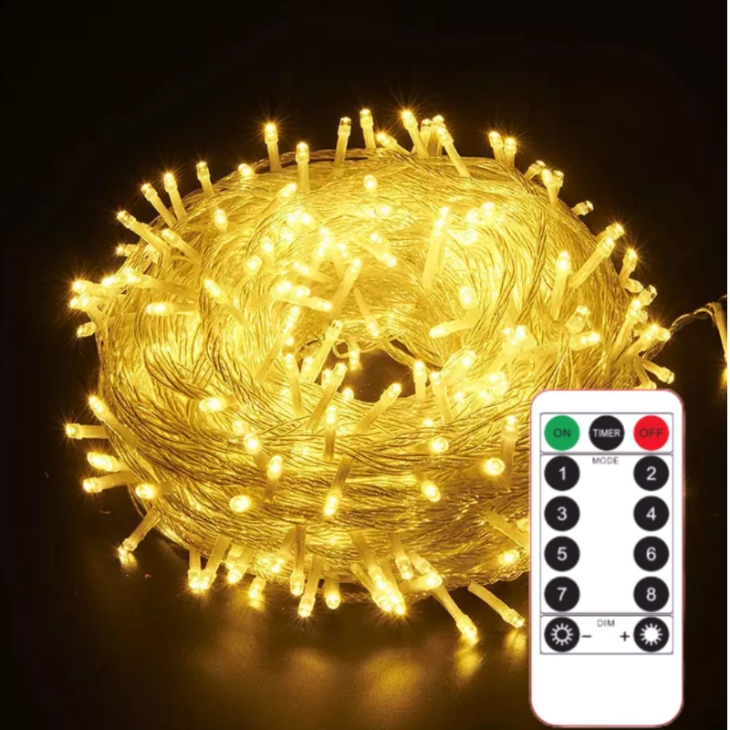 LED -Weihnachtslichter wasserdichte Außenmärchen für Weihnachten Neujahr Hochzeitsschnur Lichter Dekor Dekor